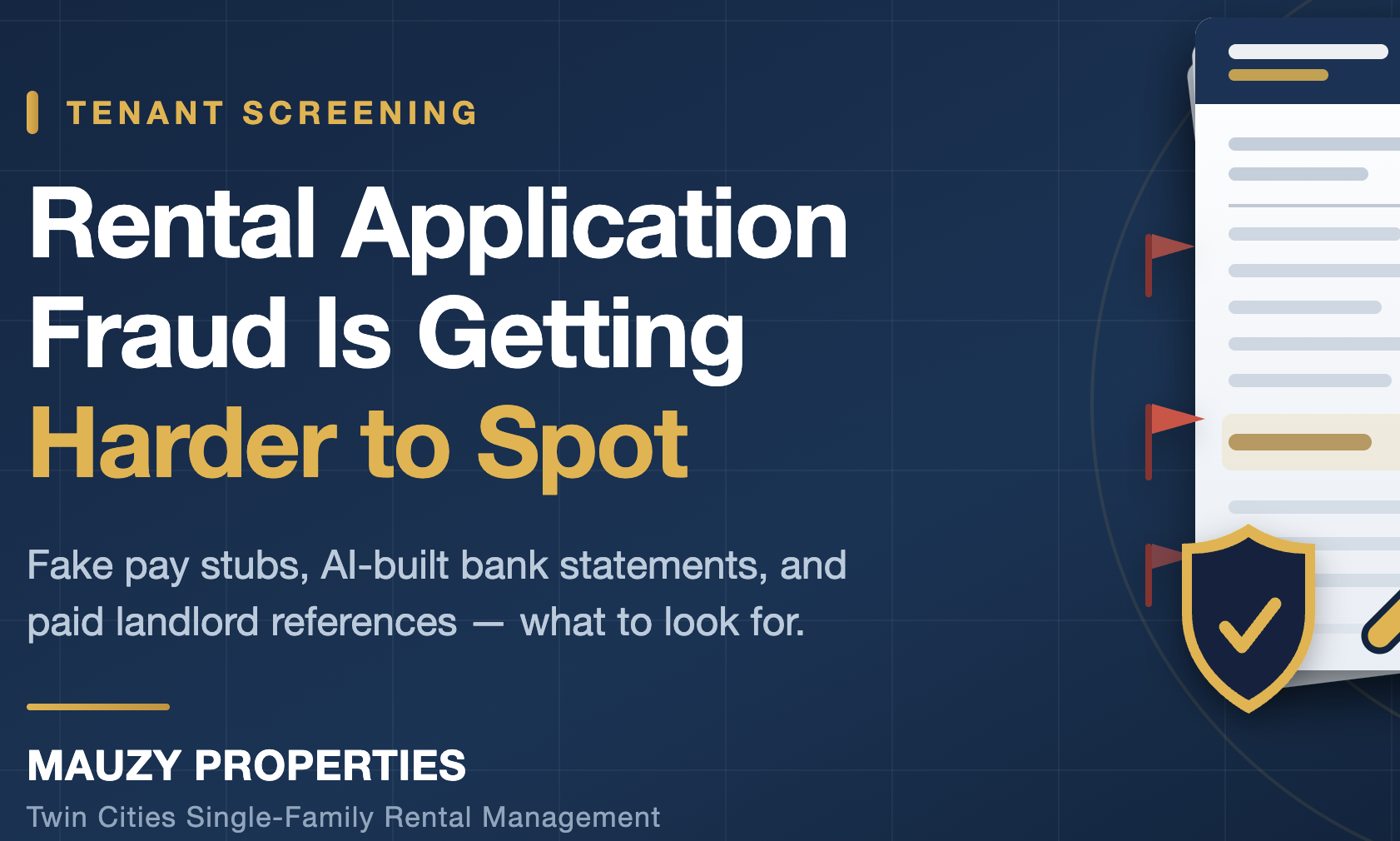 Rental Application Fraud Is Getting Harder to Spot — Here's What We're Catching